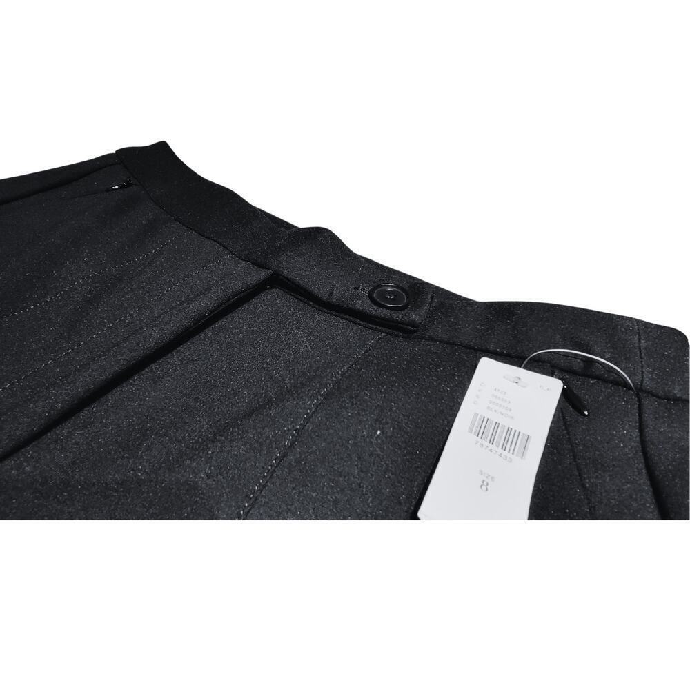 MAEVE Black Flare Leg Ankle Zip Pants Womens 8 Legging Dressy Business Sleek NWT - Picture 5 of 14